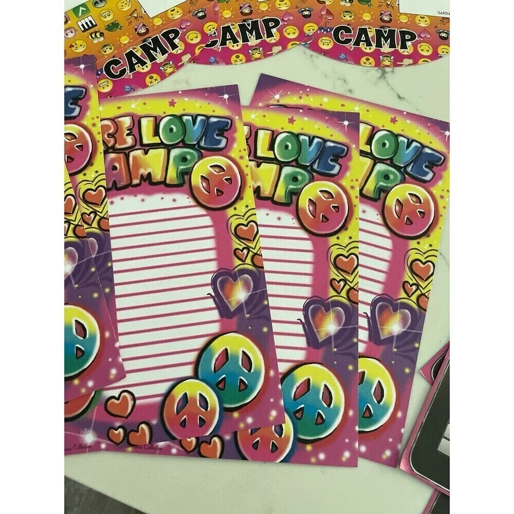 Assortment of 45 sheets of camp stationary